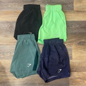 Gym Shark 5” inch Sport Shorts Bundle Of 4